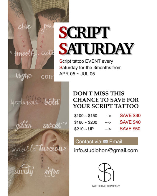 Script Tattoo Event Saskatoon