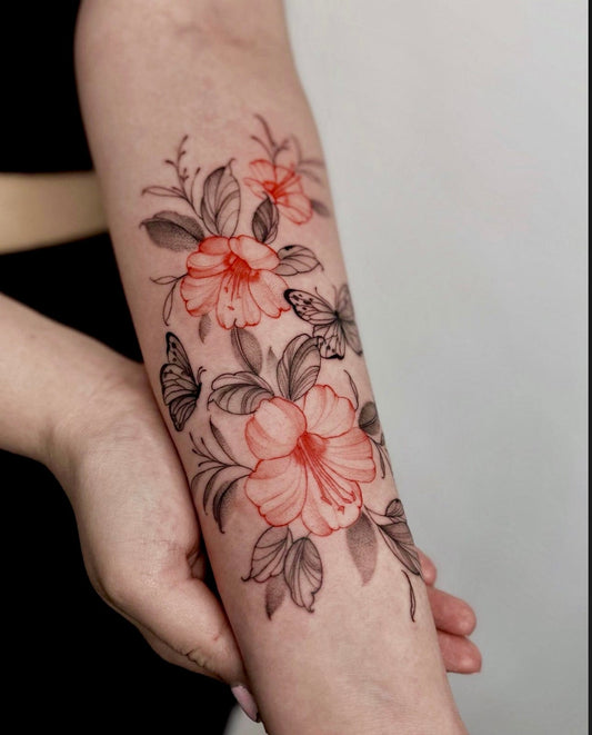 Illustration Flower tattoo