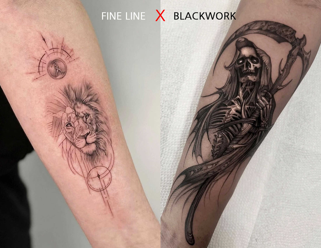 Fineline, Blackwork Tattoo Saskatoon