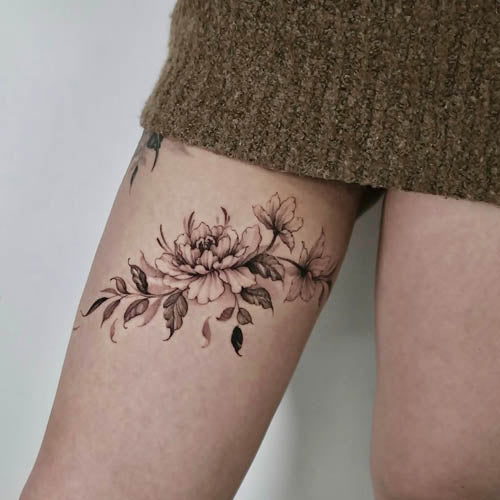 Best flower tattoo in Saskatoon