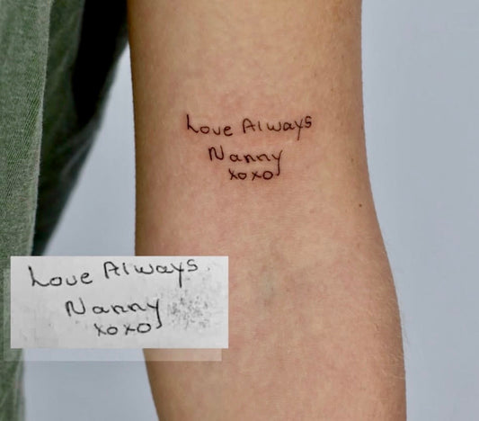 Best script tattoo in Saskatoon