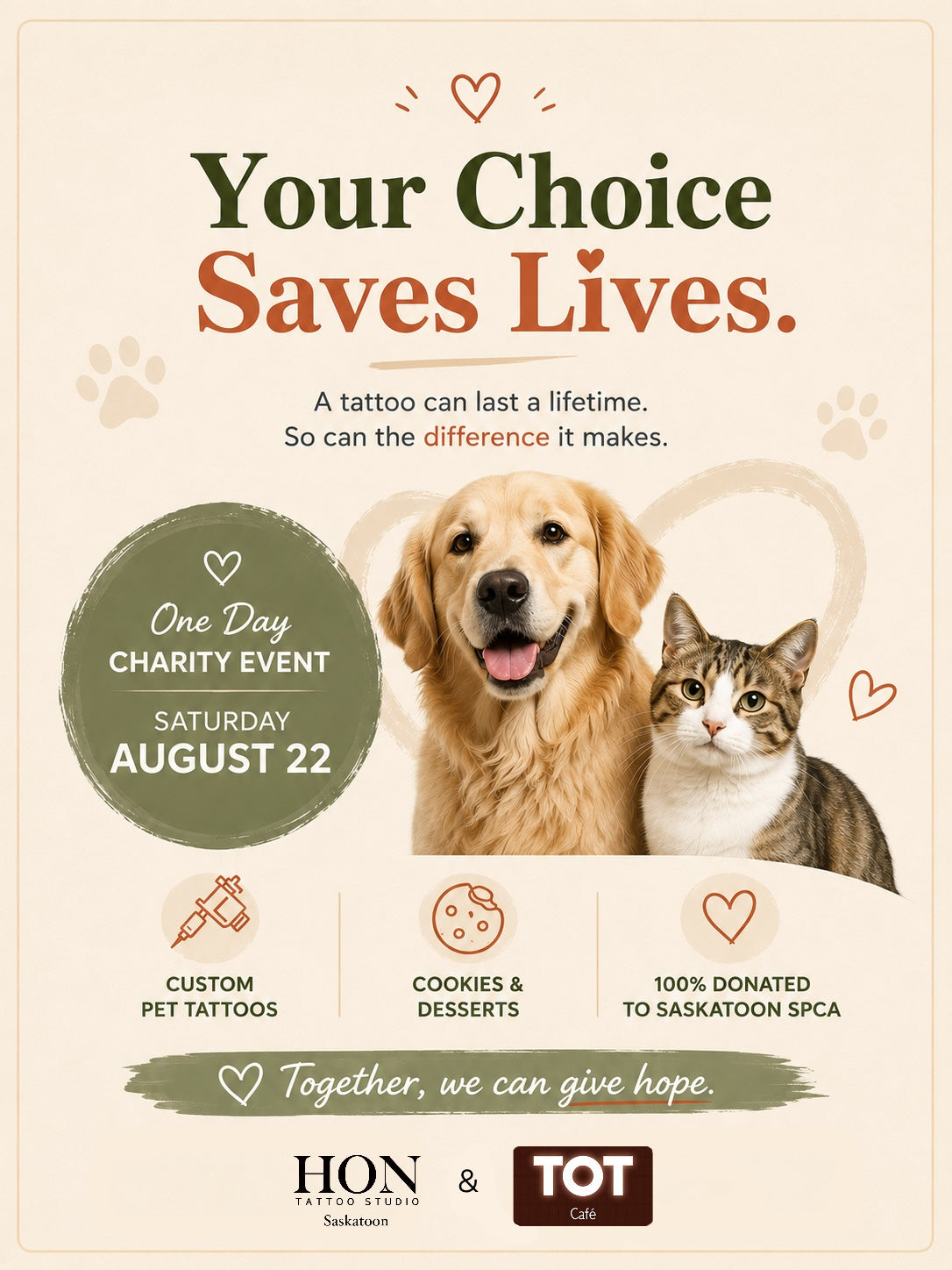 SPCA Donation Event Deposit