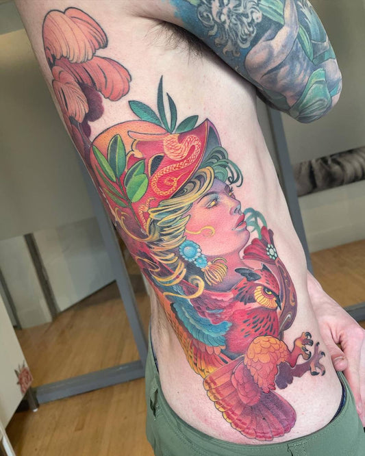 Colour & Cover-up tattoo / @Sarah Wilson